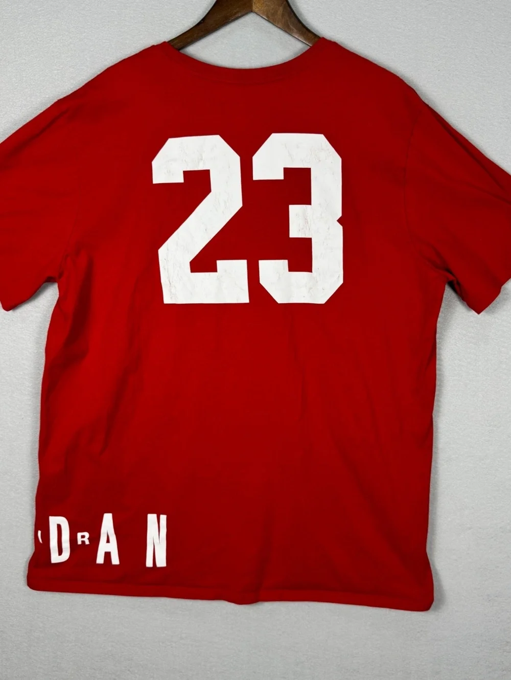 Jordan 23 Mens XXL Red Graphic Basketball T-Shirt